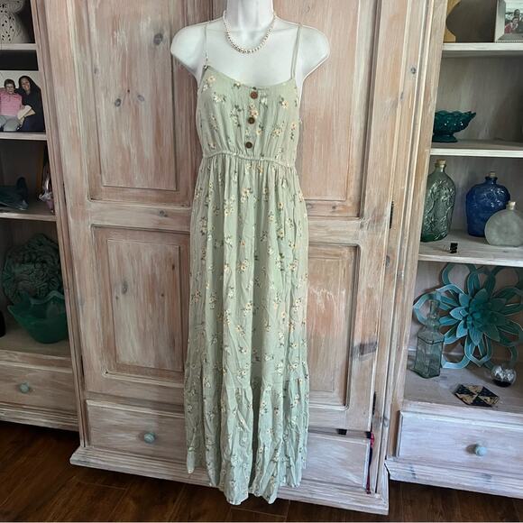 Pink Rose Maxi Dress NEW Women’s Small - Picture 1 of 11